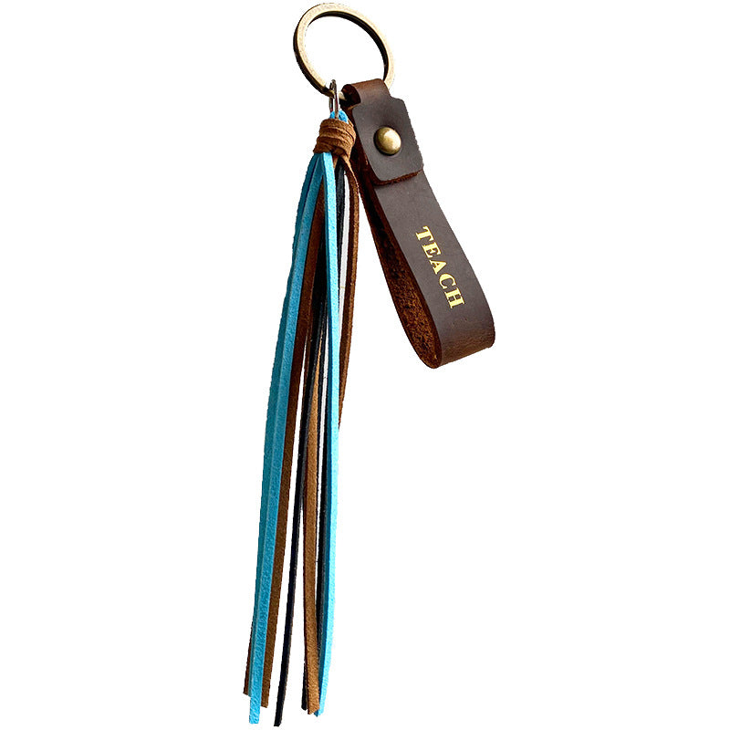 3pcs/paquete de maestros Gares de conducción segura Tassel Keychain